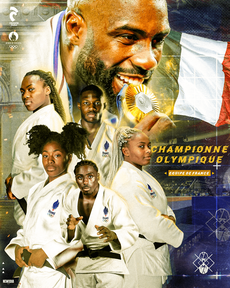 Equipe de France Judo OR v3 Freelance Social Media Restauration